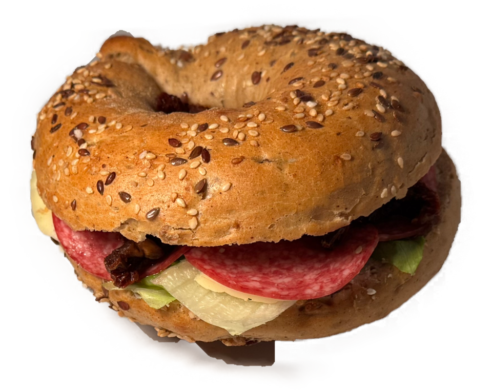 Bajgiel z salami